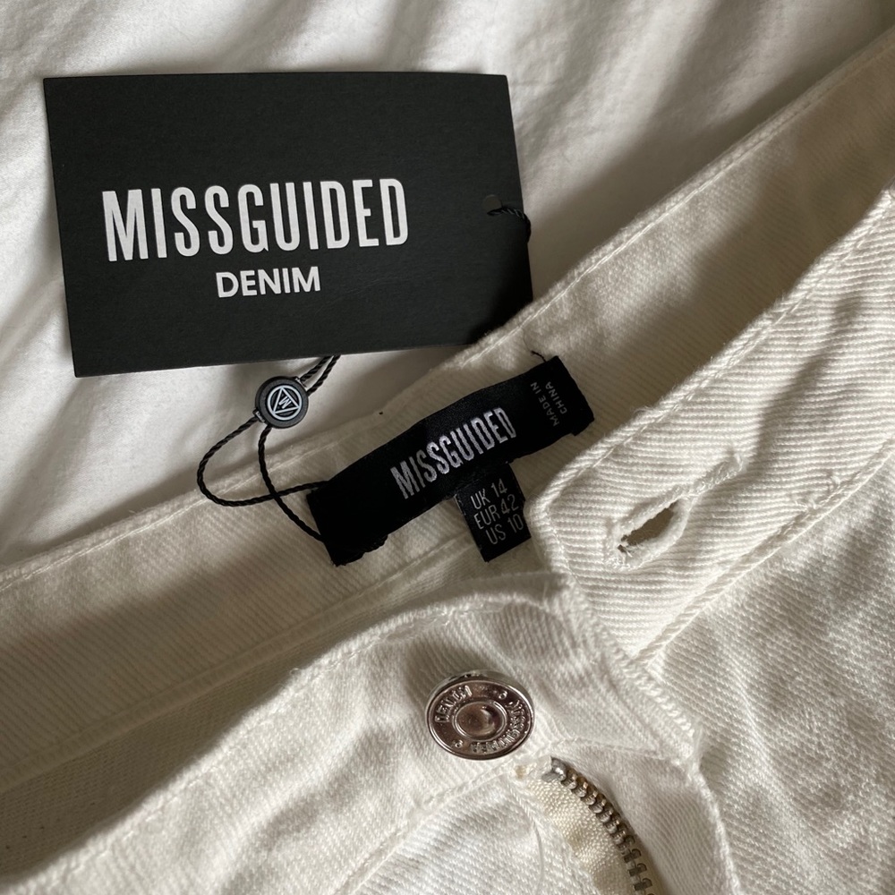 White Denim Pants